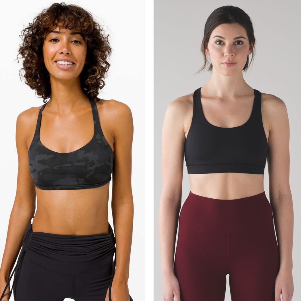 Lululemon Lot of 2‎ Black Sports Bra Sz. S (4,6)